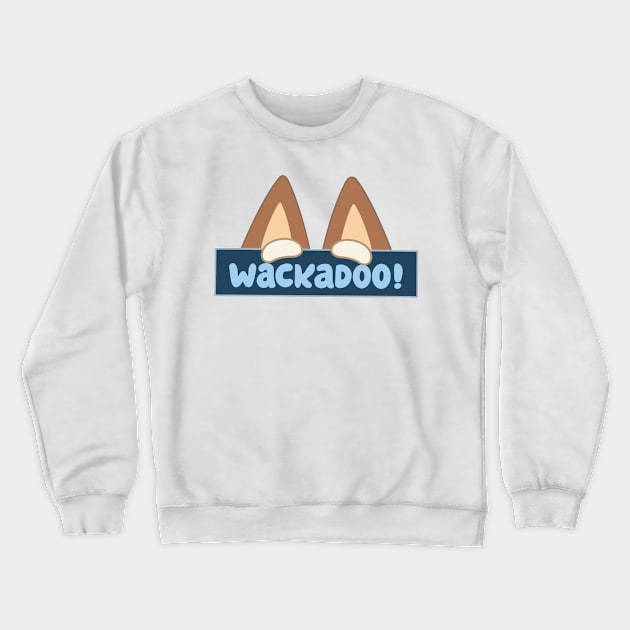 Wackadoo Heeler Mum transparant Crewneck Sweatshirt by tekolier